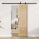 Skydedør ORKDAL 61 x 198,5 cm Massivt fyrretræ Naturfarvet