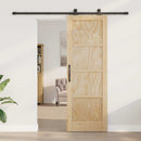 Skydedør ORKDAL 73,5 x 211 cm Massivt fyrretræ Naturfarvet