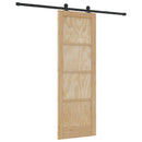 Skydedør ORKDAL 73,5 x 211 cm Massivt fyrretræ Naturfarvet