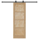 Skydedør ORKDAL 73,5 x 211 cm Massivt fyrretræ Naturfarvet