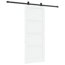 Skydedør ORKDAL 83 x 202 cm Massivt fyrretræ Hvid