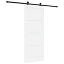 Skydedør ORKDAL 83 x 202 cm Massivt fyrretræ Hvid