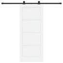 Skydedør ORKDAL 83 x 202 cm Massivt fyrretræ Hvid