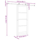 Skydedør ORKDAL 83 x 202 cm Massivt fyrretræ Hvid