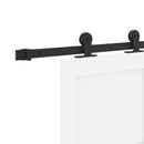 Skydedør ORKDAL 83 x 232 cm Massivt fyrretræ Hvid