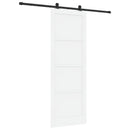 Skydedør ORKDAL 83 x 232 cm Massivt fyrretræ Hvid