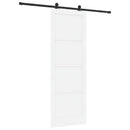 Skydedør ORKDAL 83 x 232 cm Massivt fyrretræ Hvid