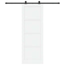 Skydedør ORKDAL 83 x 232 cm Massivt fyrretræ Hvid