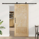 Skydedør ORKDAL 86 x 198,5 cm Massivt fyrretræ Naturfarvet