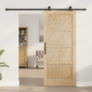 Skydedør ORKDAL 86 x 198,5 cm Massivt fyrretræ Naturfarvet