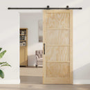Skydedør ORKDAL 86 x 211 cm Massivt fyrretræ Naturfarvet