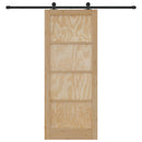 Skydedør ORKDAL 86 x 211 cm Massivt fyrretræ Naturfarvet