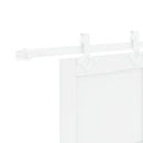 Skydedør Hvid 83 x 202 cm Massivt fyrretræ