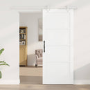 Skydedør Hvid 83 x 202 cm Massivt fyrretræ