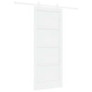 Skydedør Hvid 83 x 202 cm Massivt fyrretræ