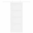 Skydedør Hvid 83 x 202 cm Massivt fyrretræ
