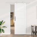 Skydedør Hvid 83 x 232 cm Massivt fyrretræ