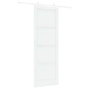 Skydedør Hvid 83 x 232 cm Massivt fyrretræ