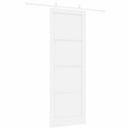 Skydedør Hvid 83 x 232 cm Massivt fyrretræ