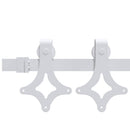 Skydedør Natur og hvid 61 x 198,5 cm Massivt fyrretræ