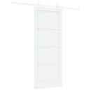 Skydedør Hvid 83 x 202 cm Massivt fyrretræ