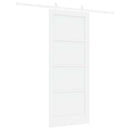 Skydedør Hvid 83 x 202 cm Massivt fyrretræ