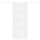 Skydedør Hvid 83 x 202 cm Massivt fyrretræ
