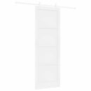 Skydedør Hvid 83 x 232 cm Massivt fyrretræ