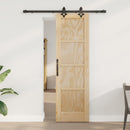 Skydedør ORKDAL 61 x 198,5 cm Massivt fyrretræ Naturfarvet