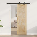 Skydedør ORKDAL 61 x 198,5 cm Massivt fyrretræ Naturfarvet