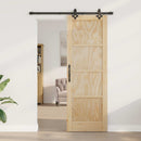 Skydedør ORKDAL 73,5 x 211 cm Massivt fyrretræ Naturfarvet