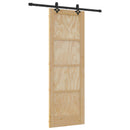 Skydedør ORKDAL 73,5 x 211 cm Massivt fyrretræ Naturfarvet