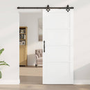 Skydedør ORKDAL 83 x 202 cm Massivt fyrretræ Hvid