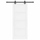 Skydedør ORKDAL 83 x 202 cm Massivt fyrretræ Hvid