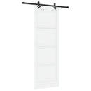 Skydedør ORKDAL 83 x 232 cm Massivt fyrretræ Hvid