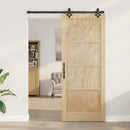 Skydedør ORKDAL 86 x 211 cm Massivt fyrretræ Naturfarvet