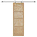 Skydedør ORKDAL 73,5 x 211 cm Massivt fyrretræ Naturfarvet