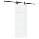 Skydedør ORKDAL 83 x 202 cm Massivt fyrretræ Hvid