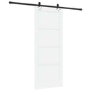 Skydedør ORKDAL 83 x 202 cm Massivt fyrretræ Hvid
