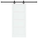 Skydedør ORKDAL 83 x 202 cm Massivt fyrretræ Hvid