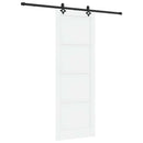 Skydedør ORKDAL 83 x 232 cm Massivt fyrretræ Hvid