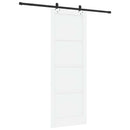 Skydedør ORKDAL 83 x 232 cm Massivt fyrretræ Hvid