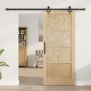 Skydedør ORKDAL 86 x 198,5 cm Massivt fyrretræ Naturfarvet