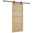 Skydedør ORKDAL 86 x 198,5 cm Massivt fyrretræ Naturfarvet