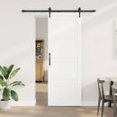 Skydedør ORKDAL 83 x 232 cm Massivt fyrretræ Hvid og sort
