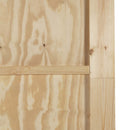 Skydedør ORKDAL 73,5 x 211 cm Massivt fyrretræ Natur og hvid