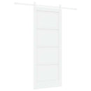Skydedør ORKDAL 83 x 202 cm Massivt fyrretræ Hvid