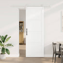 Skydedør ORKDAL 83 x 232 cm Massivt fyrretræ Hvid
