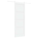 Skydedør ORKDAL 83 x 232 cm Massivt fyrretræ Hvid