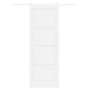 Skydedør ORKDAL 83 x 232 cm Massivt fyrretræ Hvid